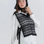 شومیز وست گیپور بغل بنددار