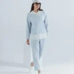 بلوز و شلوار یقه پوپلین