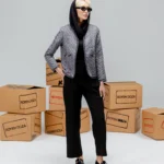 کت زنانه ژاکارد نواردار رولکسی