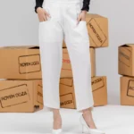 شلوار زنانه کرپ دو جیب