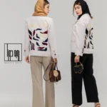 کت لینن پشت گلدوزی