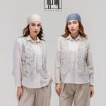 شومیز لینن و ژیله دیپلمات نوارعدسی