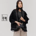 کت کتان لمه نوار پلیسه