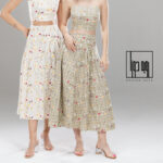 کراپ و دامن گلدار