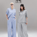 شومیز و شلوار دیپلمات یقه ایستاده