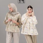 مانتو پوپلین چین دار