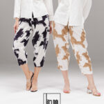 شلوار لینن چاپی