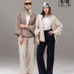 کت لینن مغزی دوزی