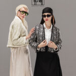 کت ژاکارد صوفیا نوار مرواریدی