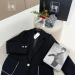 کت فوتر ژاکاردمغزی سفید