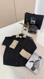 کت پرادا یقه جیر