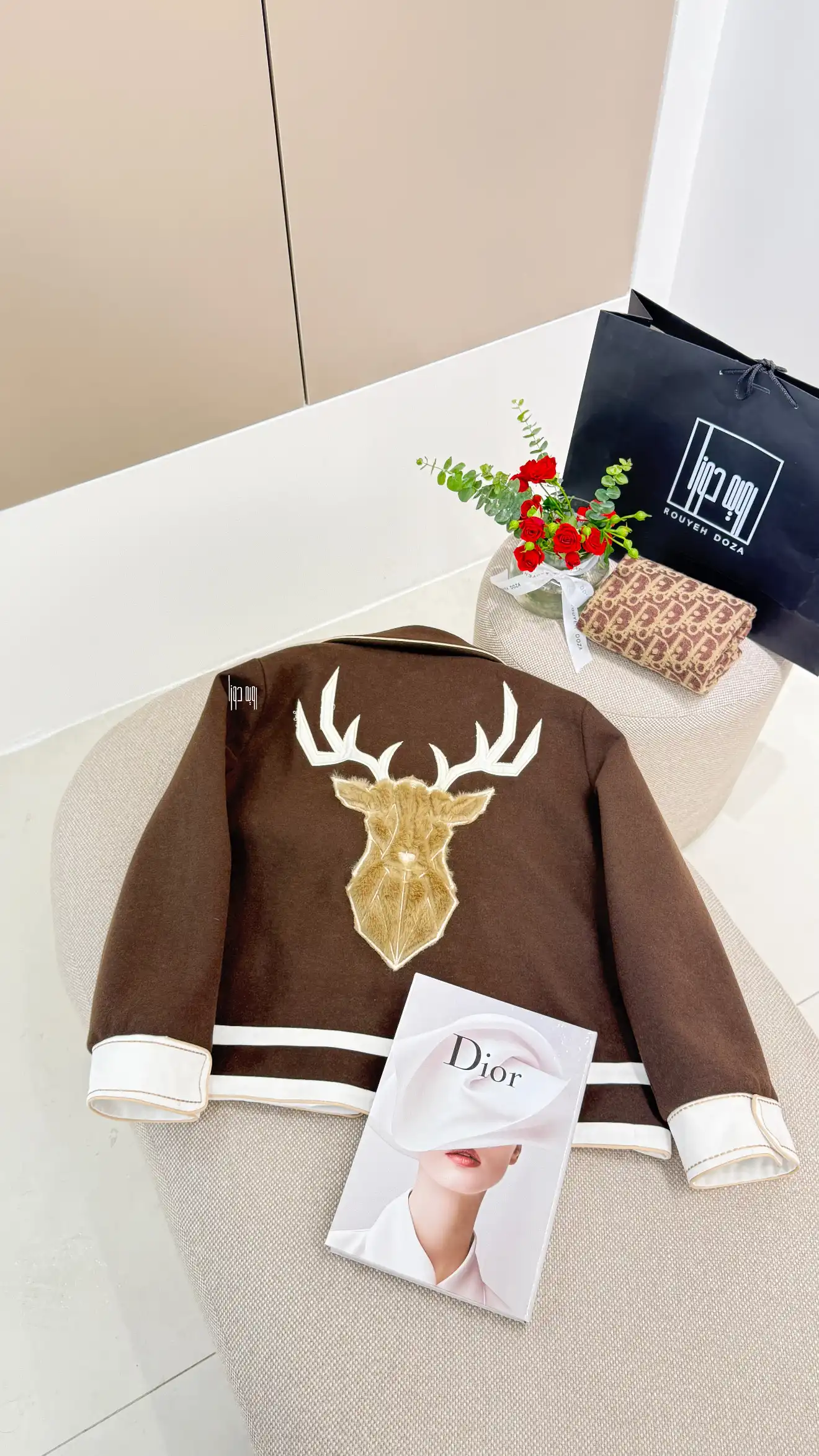 7756c840-e0eb-4b96-be72-7397ea2b058e کت فوتر گلدوزی گوزن - Image 1