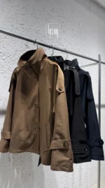 بارانی پرادا یقه ایستاده - Image 2