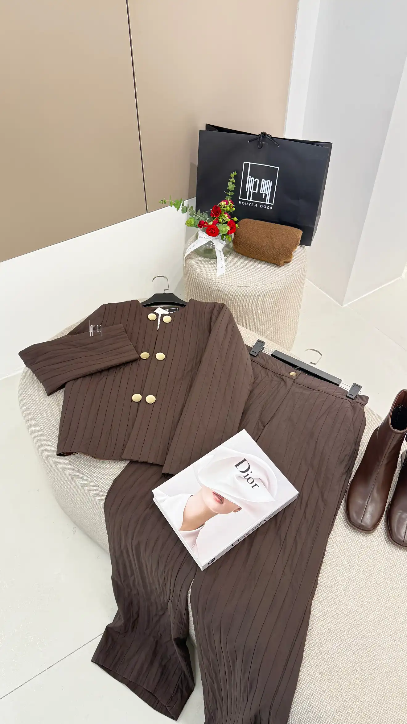 f7a78051-446b-4e33-9dfa-3a26aa7ff041 ست کت و شلوار میله ای 6دکمه - Image 1